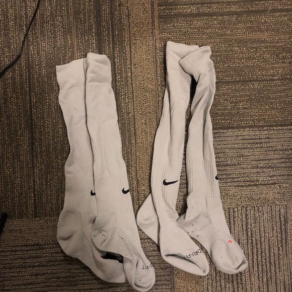 Gray Nike Soccer Socks - Picture 1 of 2
